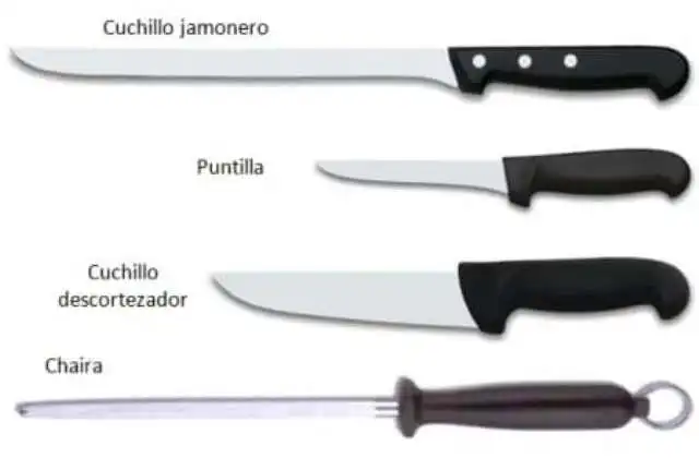 cuchillos para cortar jamon