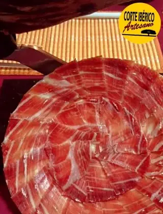 Plato de jamon iberico