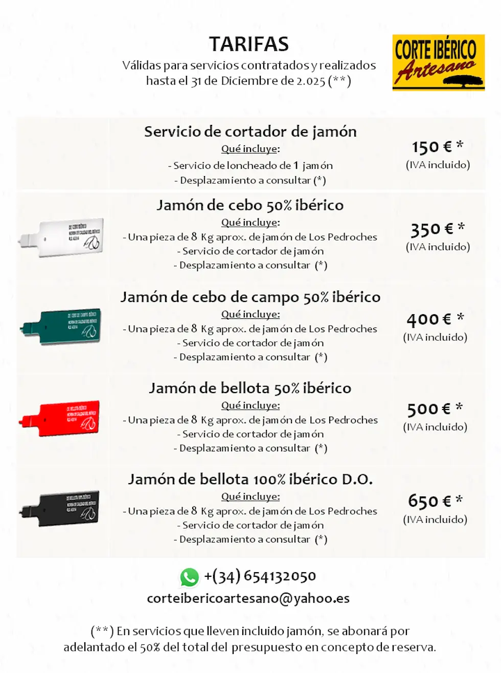 Cortador de jamon en Madrid precio